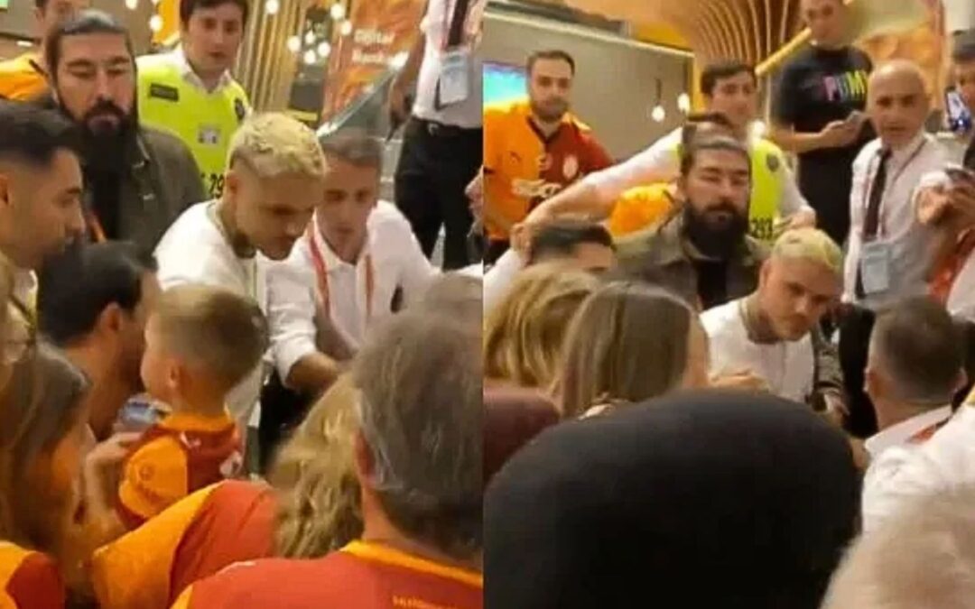 Icardi amagó a golpear a un hincha en centro comercial