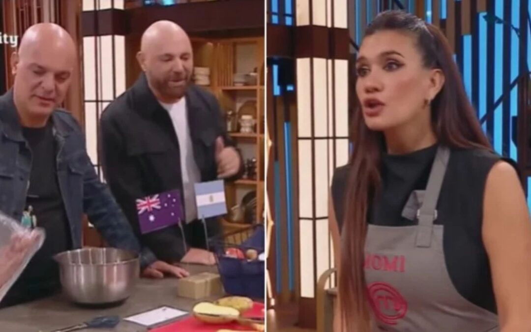 El divertido desliz de Momi Giardina con Martitegui y Giorgini en MasterChef Celebrity