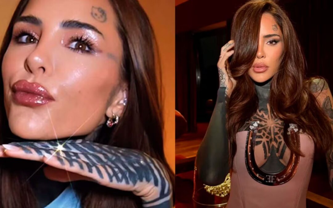 Cande Tinelli comenzó a borrarse el tatuaje de la frente y mostró el proceso