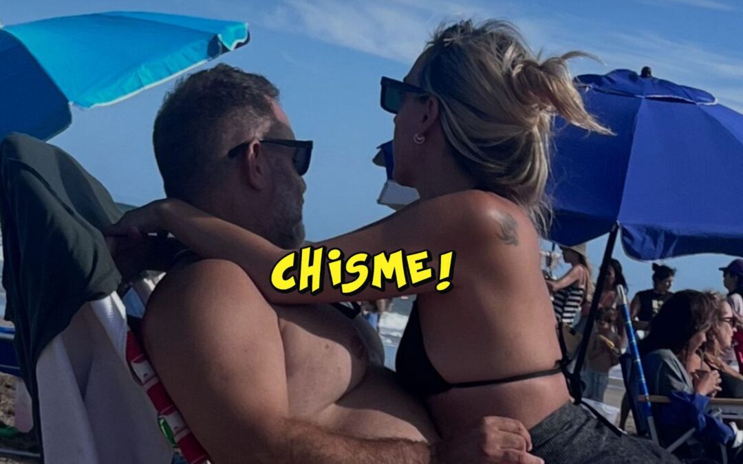 Las imágenes hot de Tamara Pettinato con su pareja en la playa