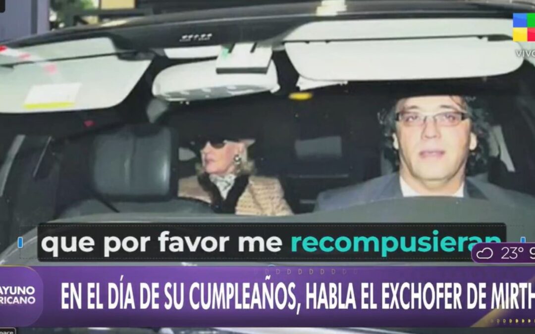 El exchofer de Mirtha Legrand habló del conflicto judicial con la diva