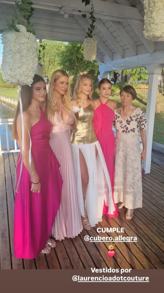 Nicole Neumann junto a su hija Allegra Cubero