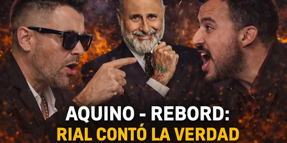 Guille Aquino, Tomás Rebord y Jorge Rial