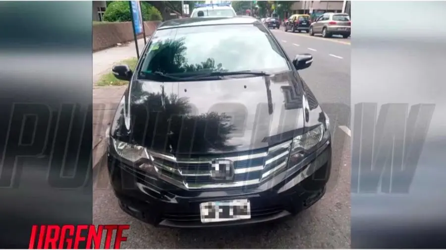 Auto de Ernestina Pais chocado