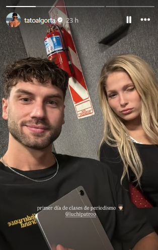 Tato Algorta y Lucía Luchi Patrone sorprendieron al contar en redes sociales que comenzaron a estudiar periodismo.