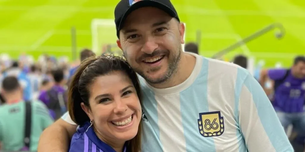 Cecilia Insinga y su esposo Diego Brancatelli