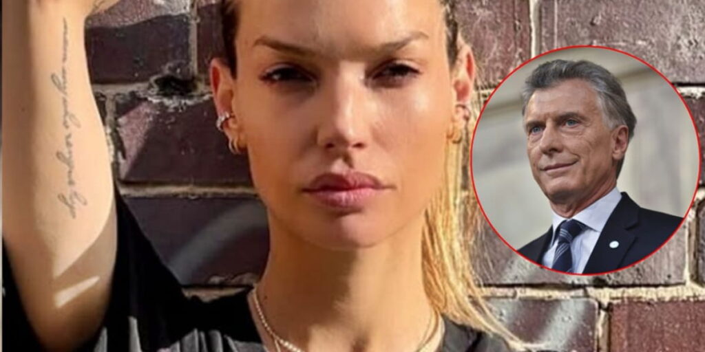 Chloé Bello y Mauricio Macri