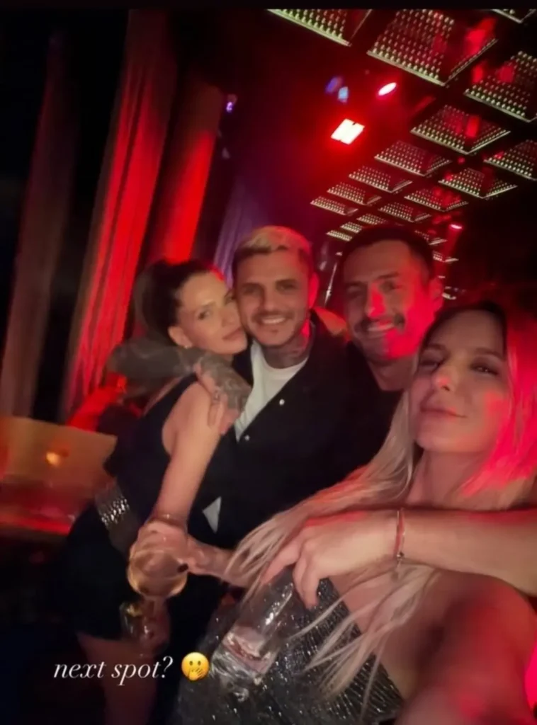 China y Mauro de fiesta