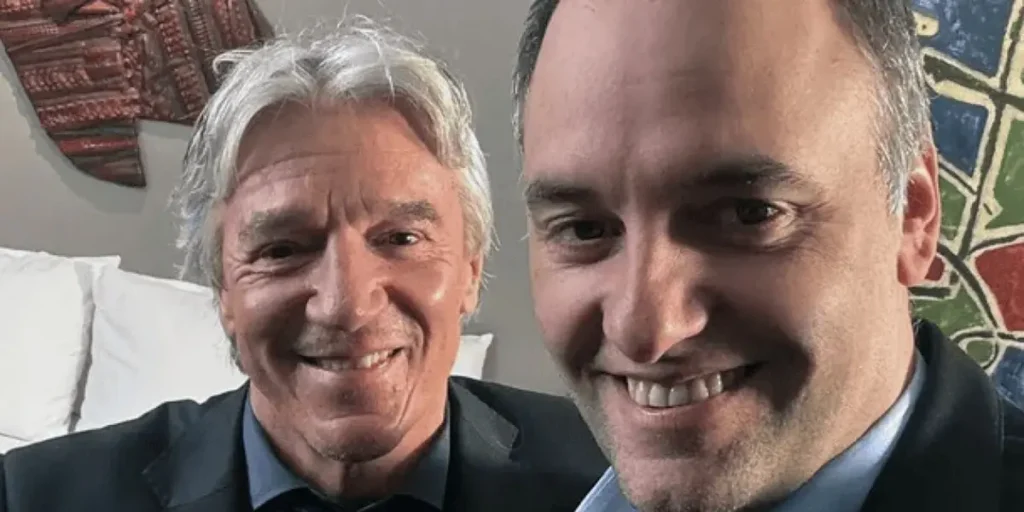 Marcelo Grandio y Manuel Adorni