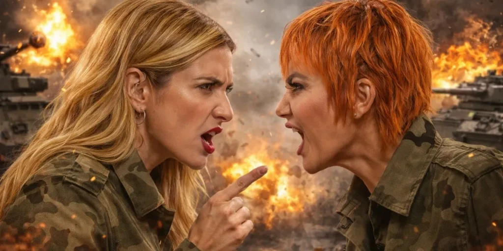 Mariana Brey y Nancy Pazos discutiendo