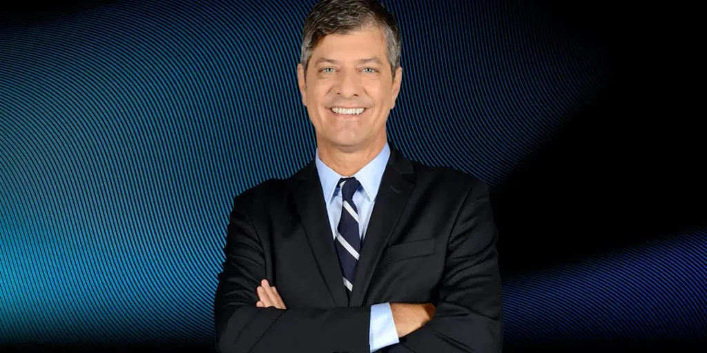 Mario Pergolini en el estudio de TV