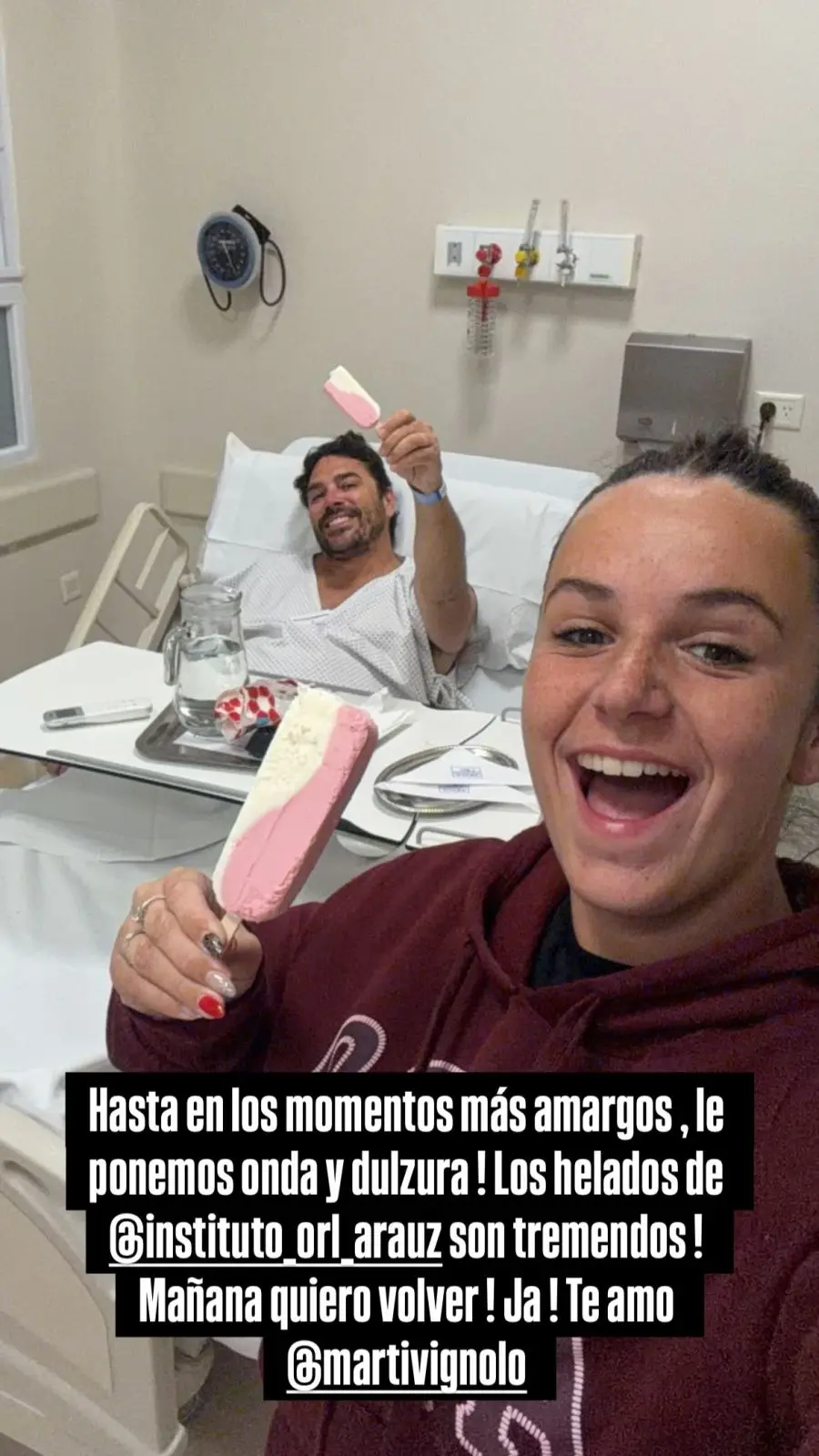 Matías Alé en el quirófano