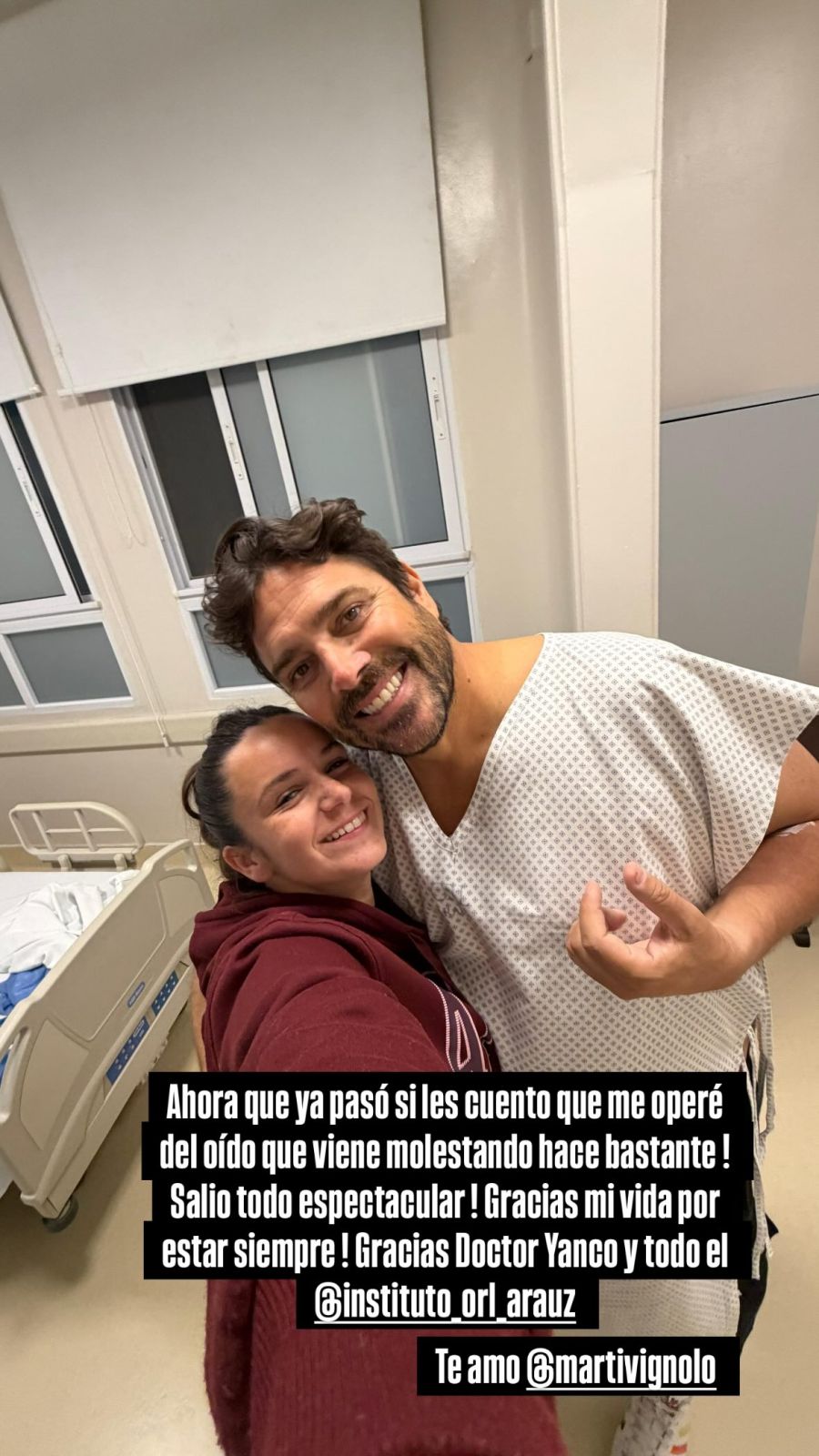 Matías Alé en el quirófano