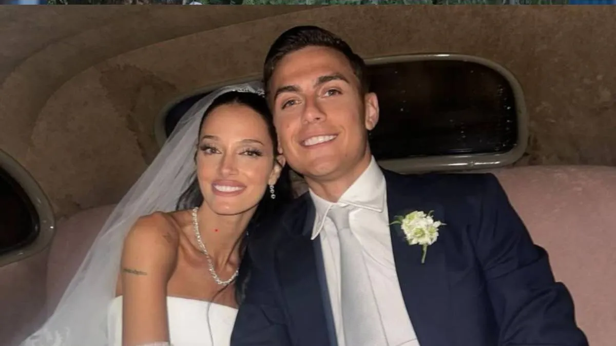 Oriana Sabatini y Paulo Dybala recién casados