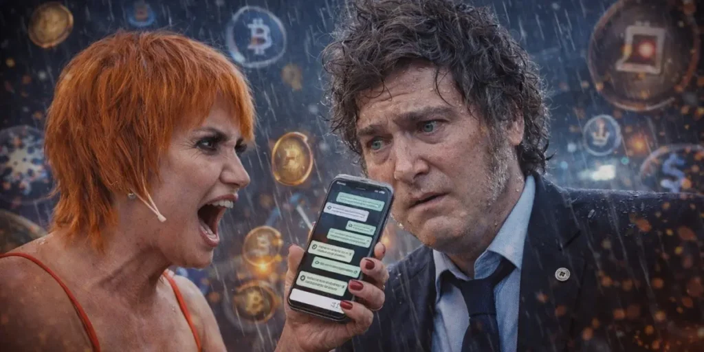 Nancy Pazos y Javier Milei