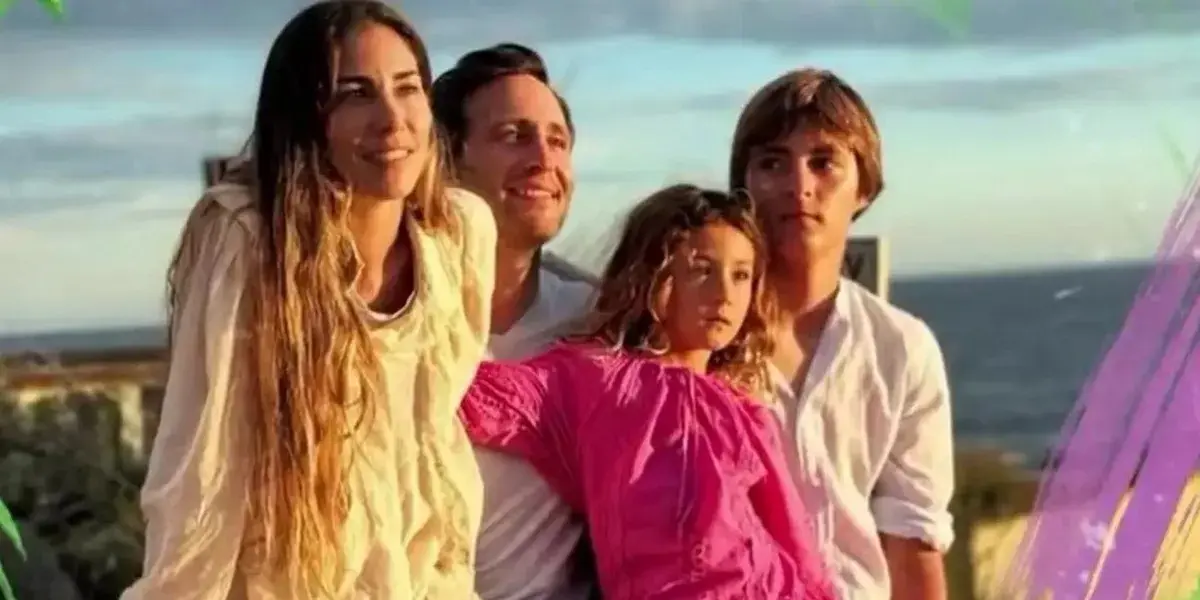 Sofía Reca con su familia