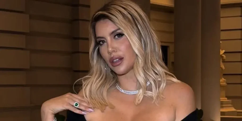 Wanda Nara en primer plano