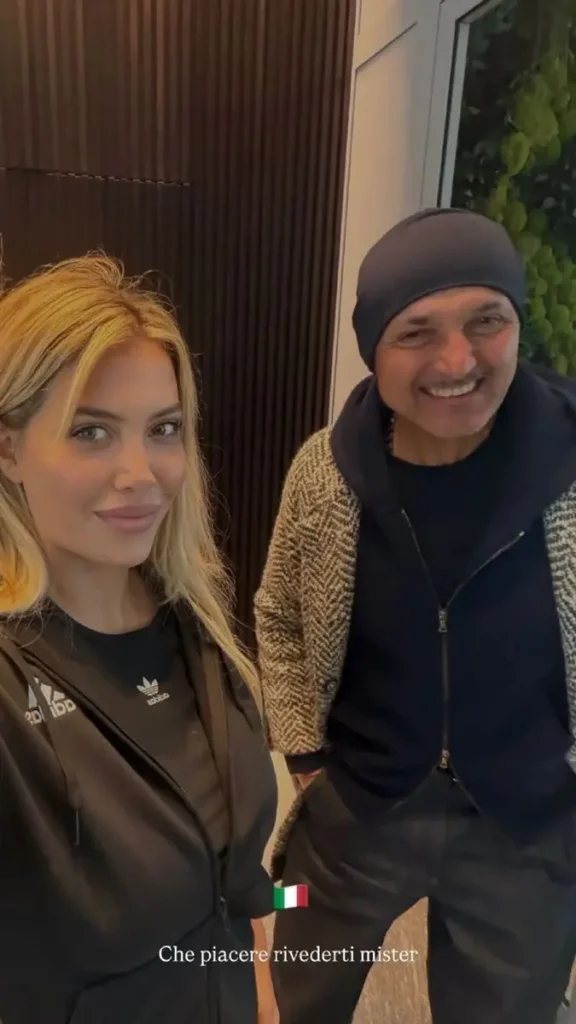 Wanda Nara con Luciano Spalletti