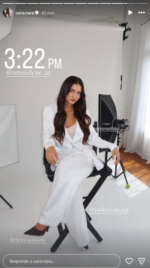 Zaira Nara vía historia de Instagram