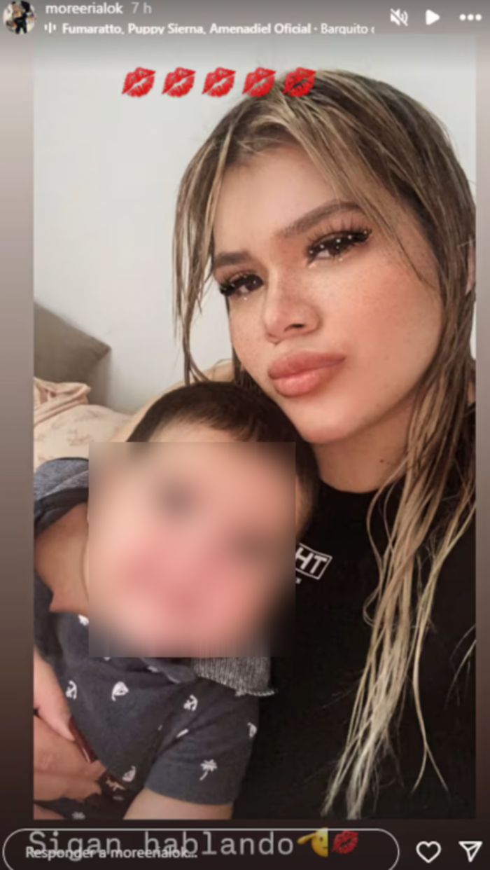 Morena Rial a tarvés de historias de Intagram