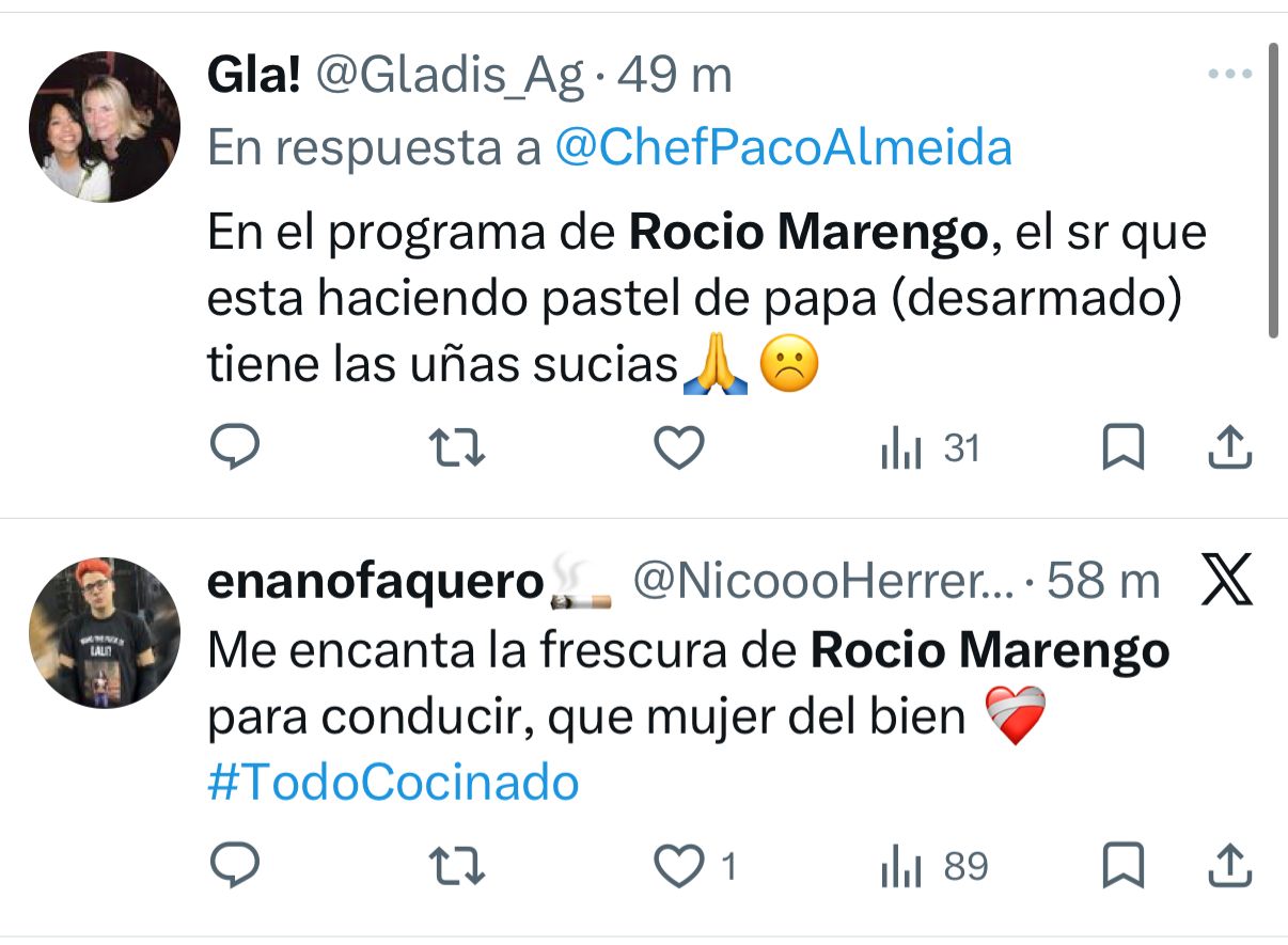 Repersión por el estreno de Rocío Marengo