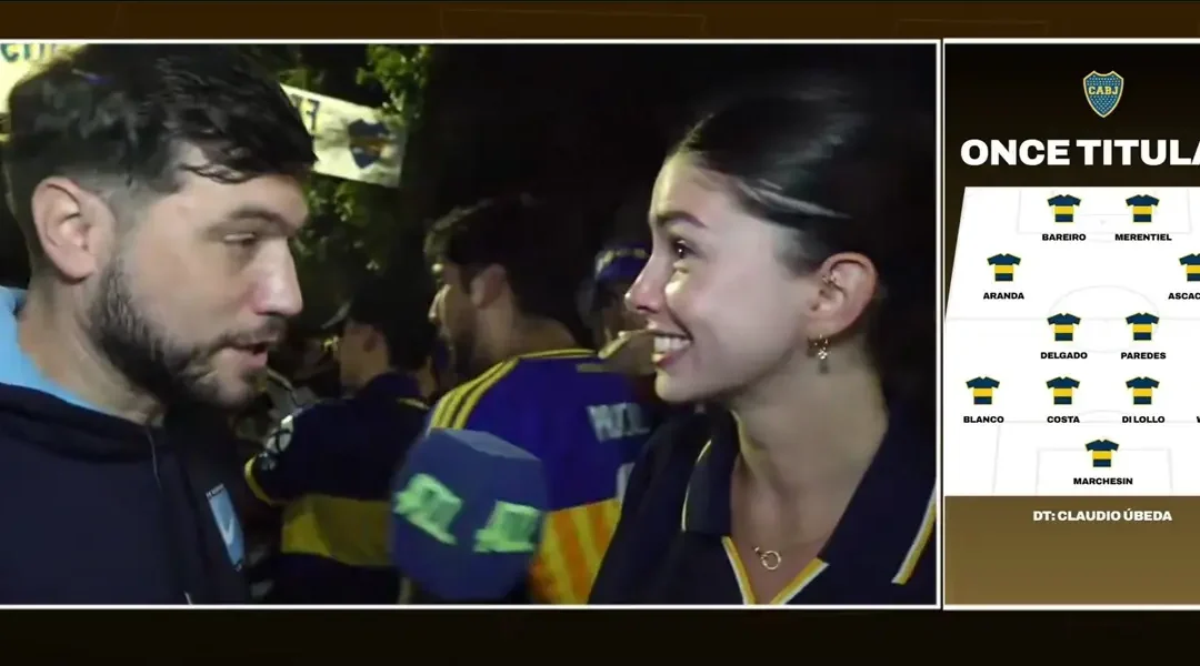 El chamuyo del año: fue a cubrir la previa de Boca y terminó con una picante propuesta en vivo