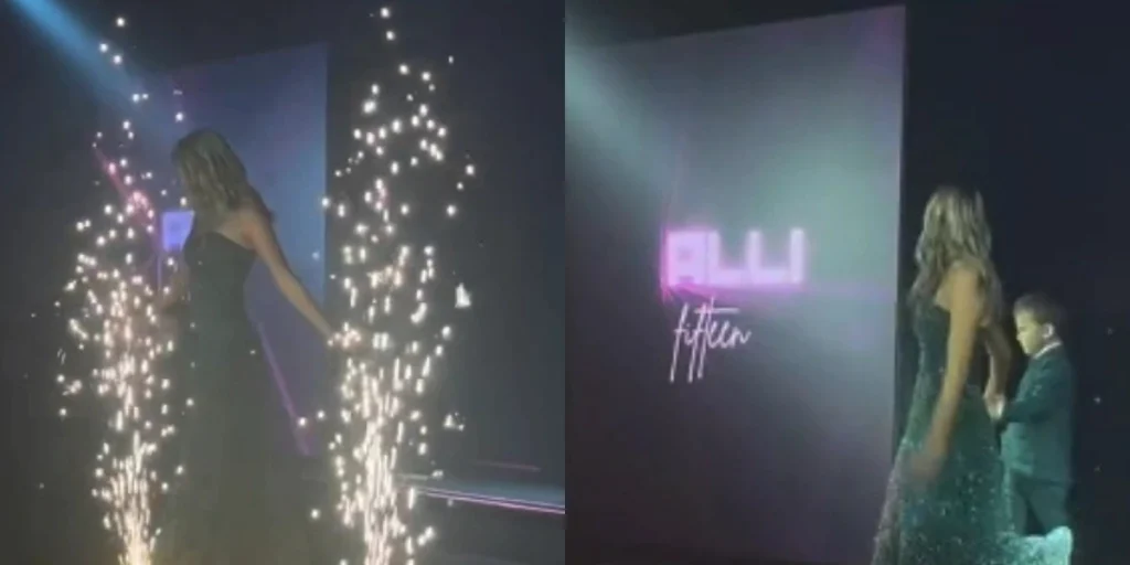 Lujo, emoción y el pequeño Luca: así fue la increíble entrada de Allegra Cubero a sus 15