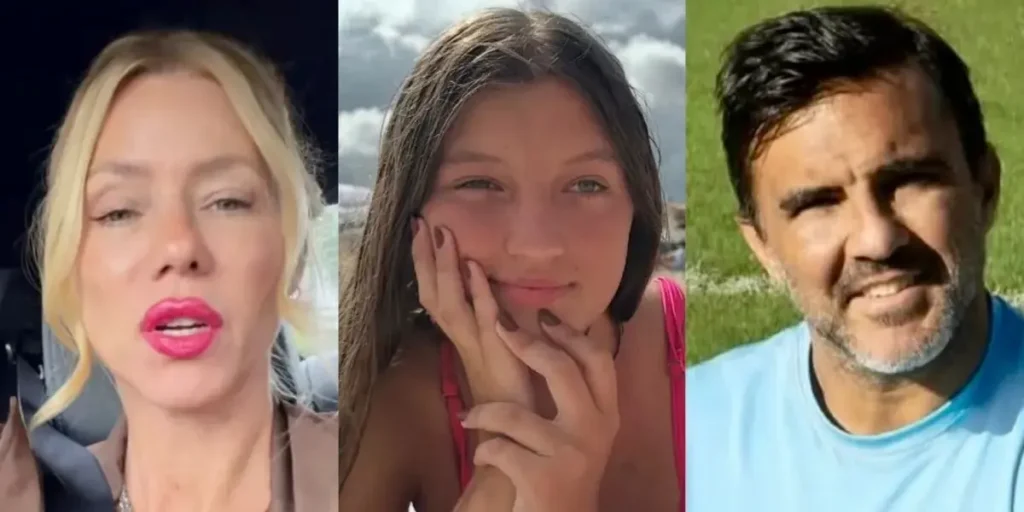 Allegra Cubero, Nicole Neumann y Fabián Cubero