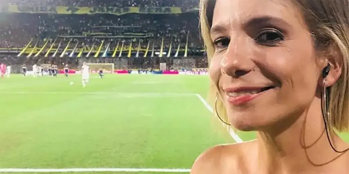 Ángela Lerena en la cancha