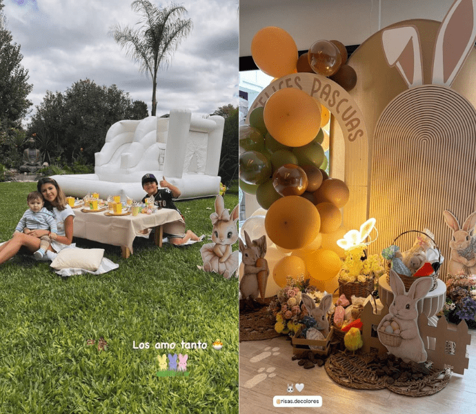 Camila Galante y Leandro Paredes en Pascuas
