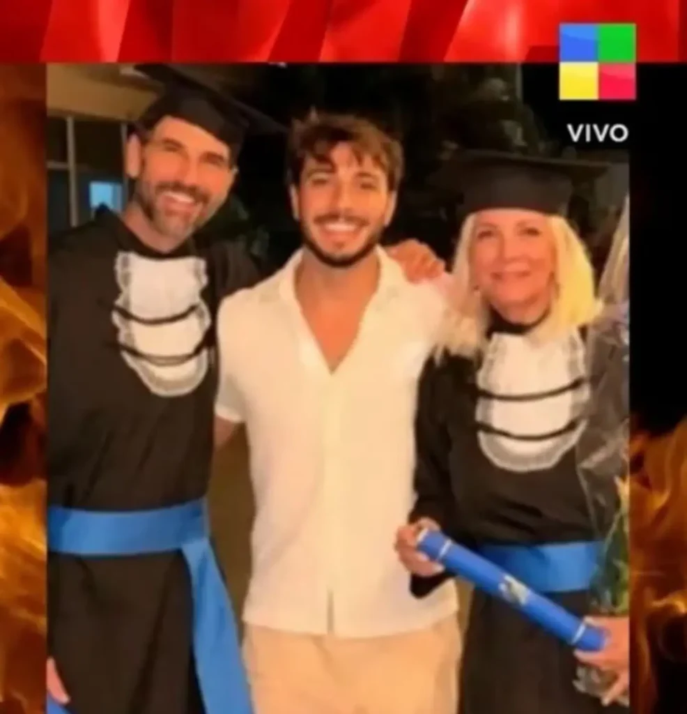 Juan Darthés en familia