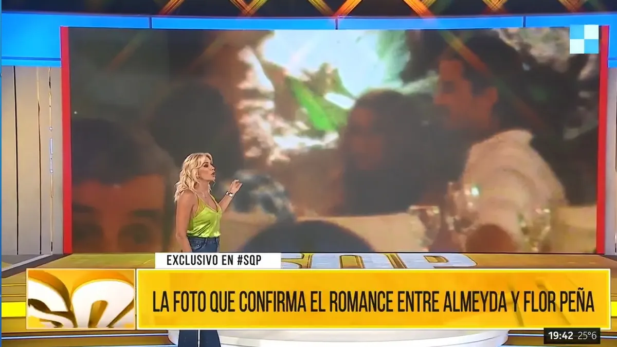 Santiago Almeyda y Florencia Peña juntos