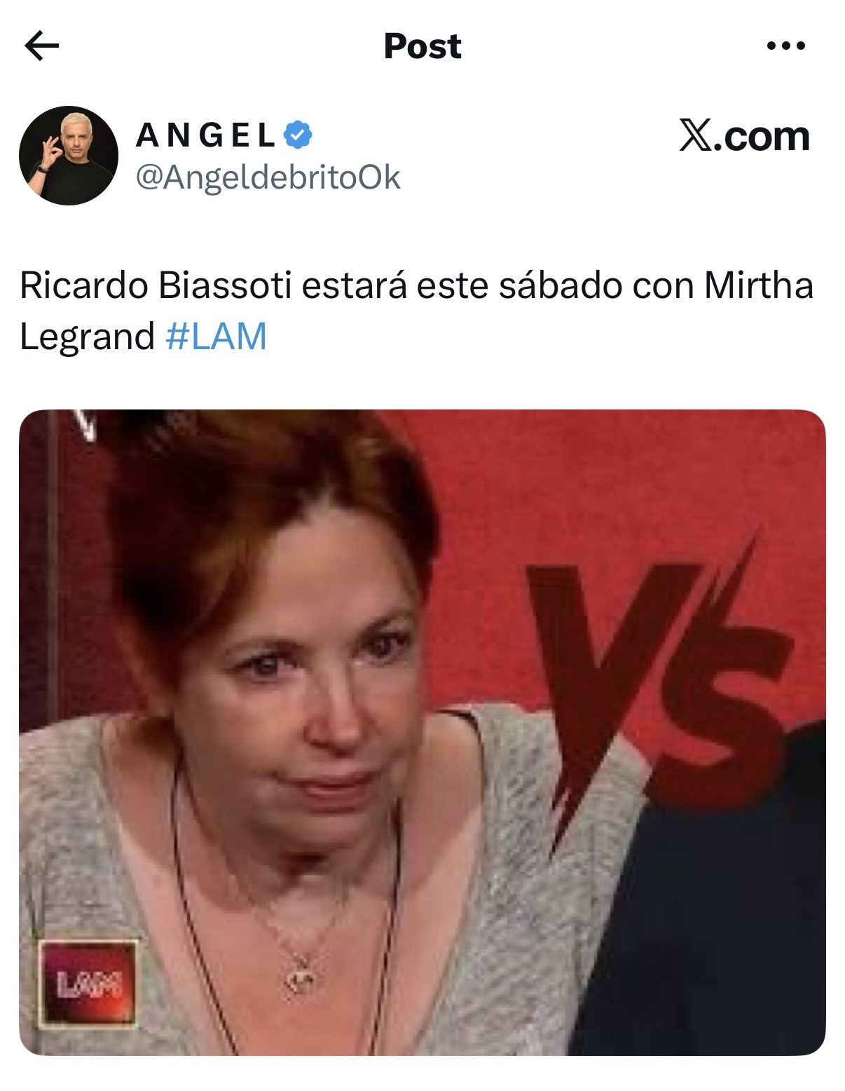 Ángel De Brito anunció la venganza de Mirtha Legrand a Andrea Del Boca