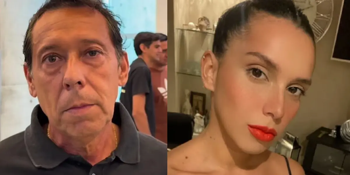 Agostina Páez y su papá