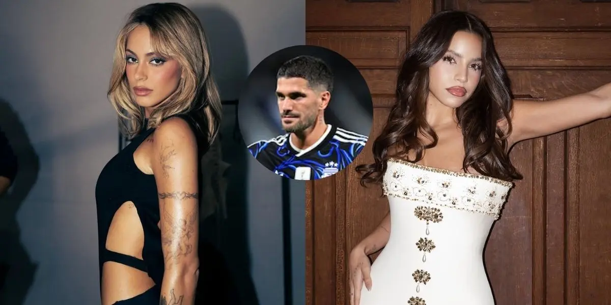 Tini Stoessel, Rodrigo De Paul y Emilia Mernes