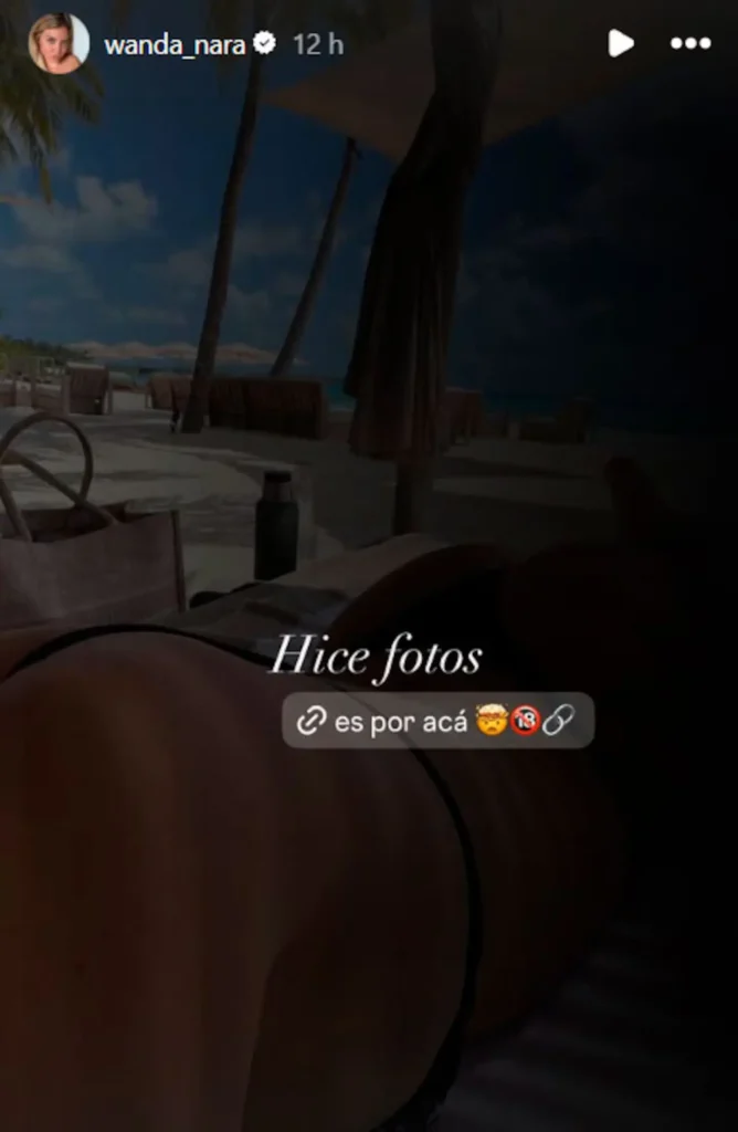 Wanda Nara en la playa