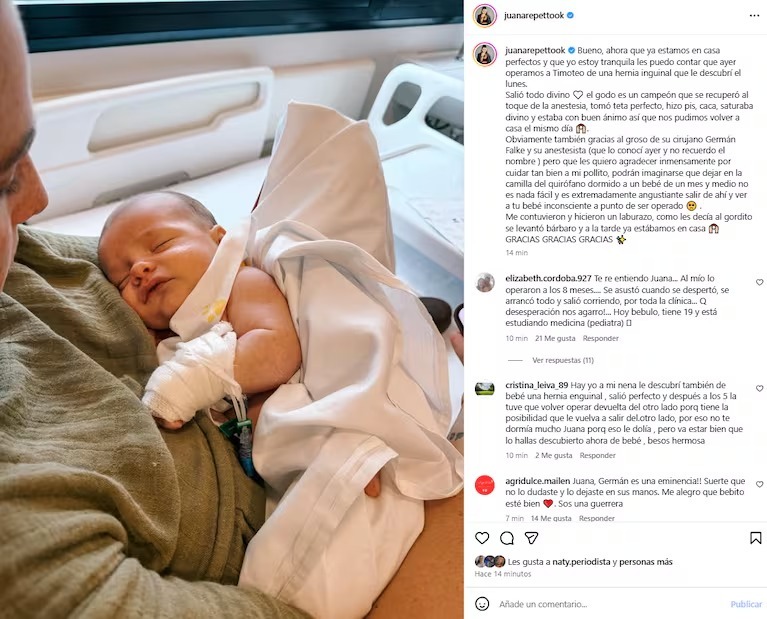 Juana Repetto en Instagram