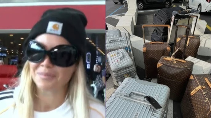 Wanda Nara en el aeropuerto