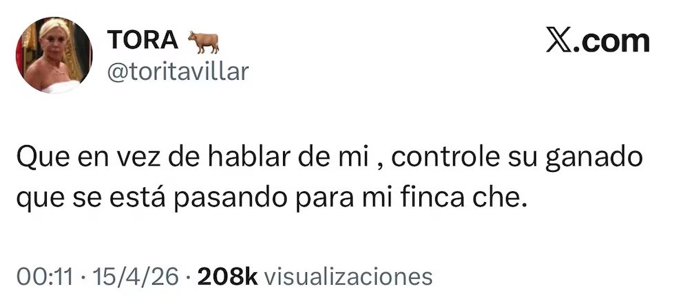 La Tora contestó a las acusaciones de Furia