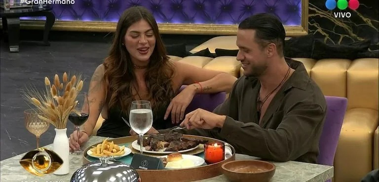 Fabio Agostini llegó a Gran Hermano y compartió una cena con Luana Fernández 