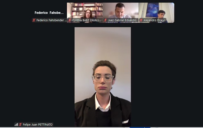 Felipe Pettinato en la audiencia por la muerte de su neurólogo Melchor Rodrigo