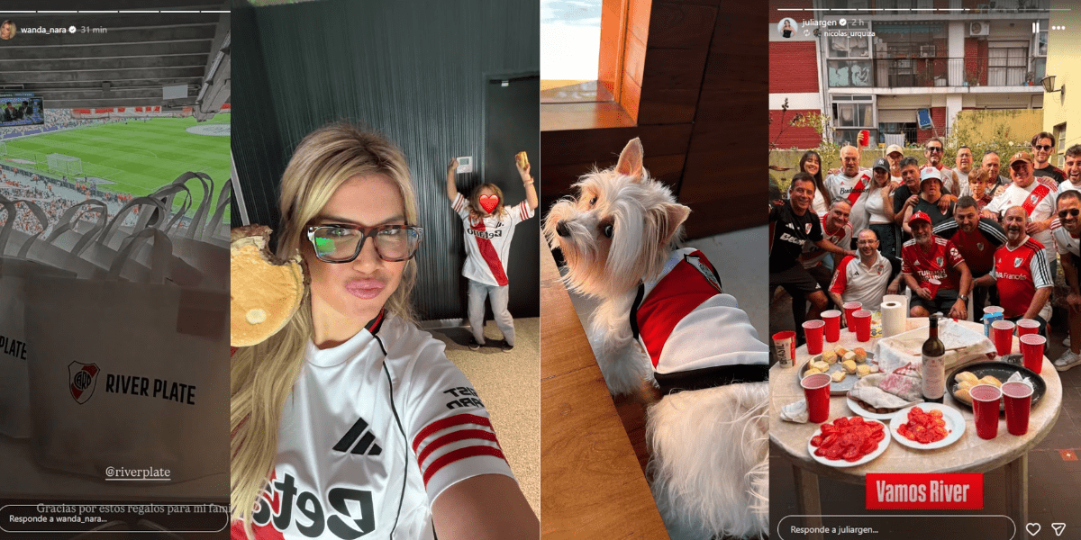  Algunos famosos apoyaron a River en el Superclásico