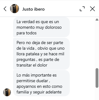 Justo Ibero contó cómo atraviesa la familia la muerte de Ámbar