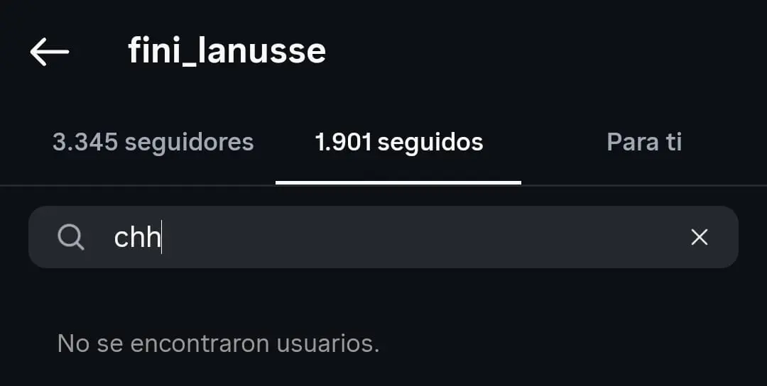 Fini Lanusse dejó de seguir a Chantal