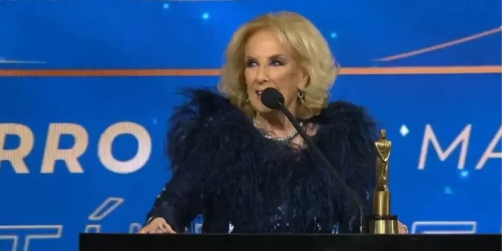 Mirtha Legrand en los Premios Martín Fierro