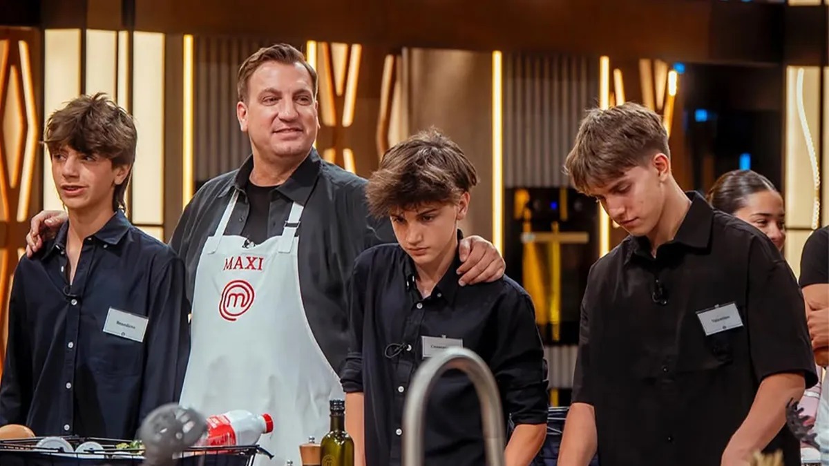Maxi López y sus hijos