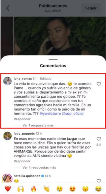 El fuerte comentario de Johanna Villafañe contra Pamela Pombo