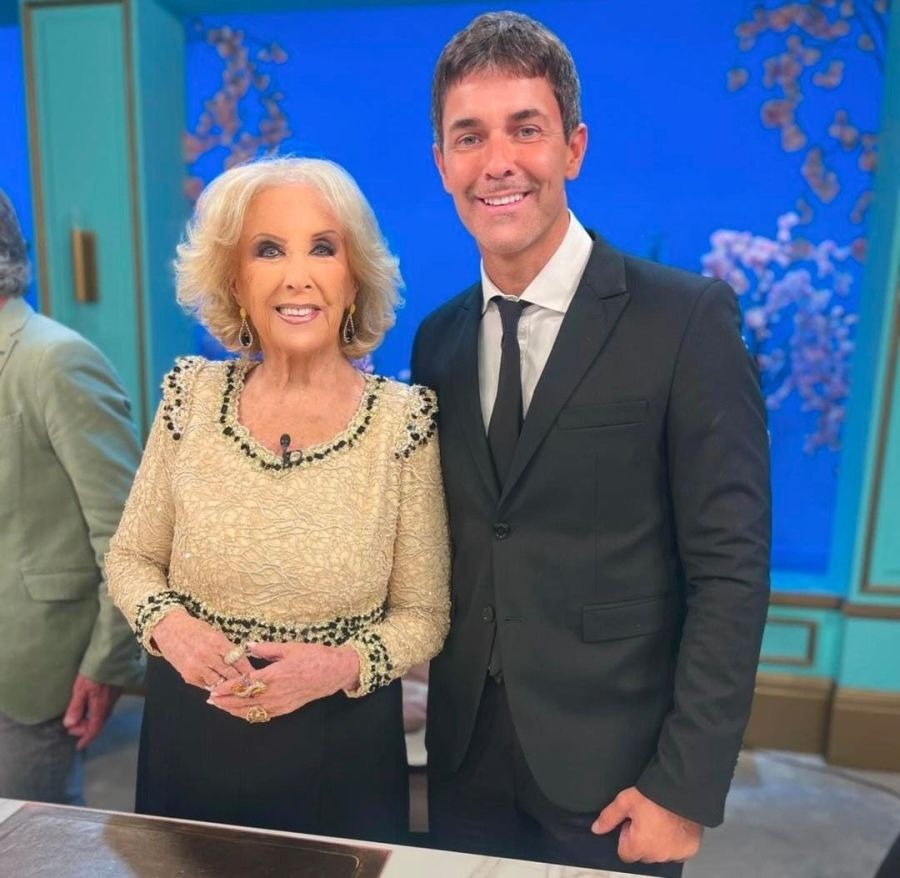 Mariano Martínez y Mirtha Legrand 