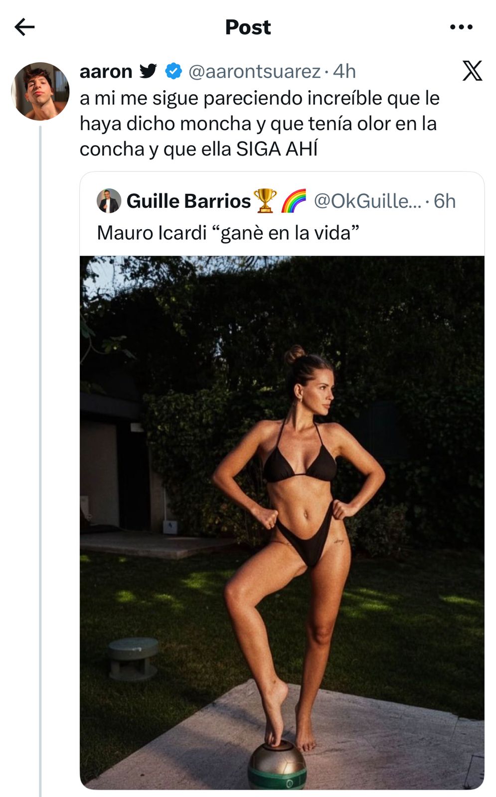 Los comentarios en X tras la foto de la China Suárez