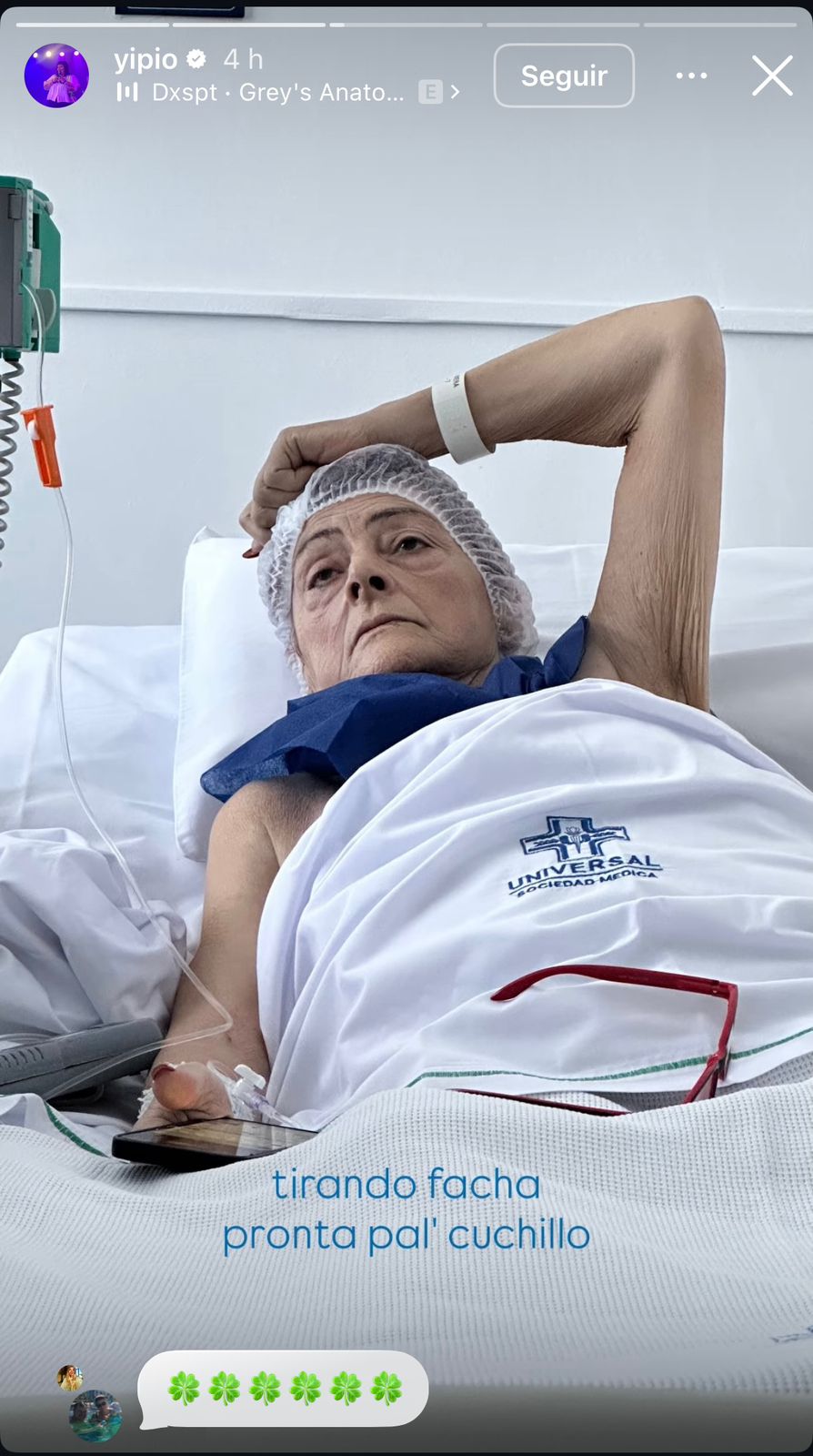 Yipio confirmó la operación de su mamá